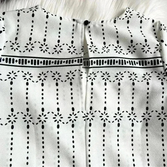Lulu’s Graphic Price Black & White Shift Dress with Pockets - Picture 8 of 11